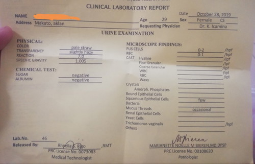 urinalysis