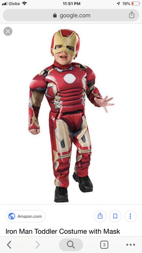 Iron Man costume for 1-2years old