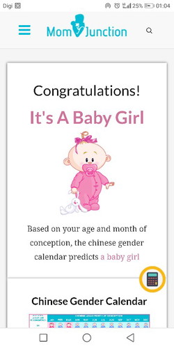 Chinese Prediction Calendar