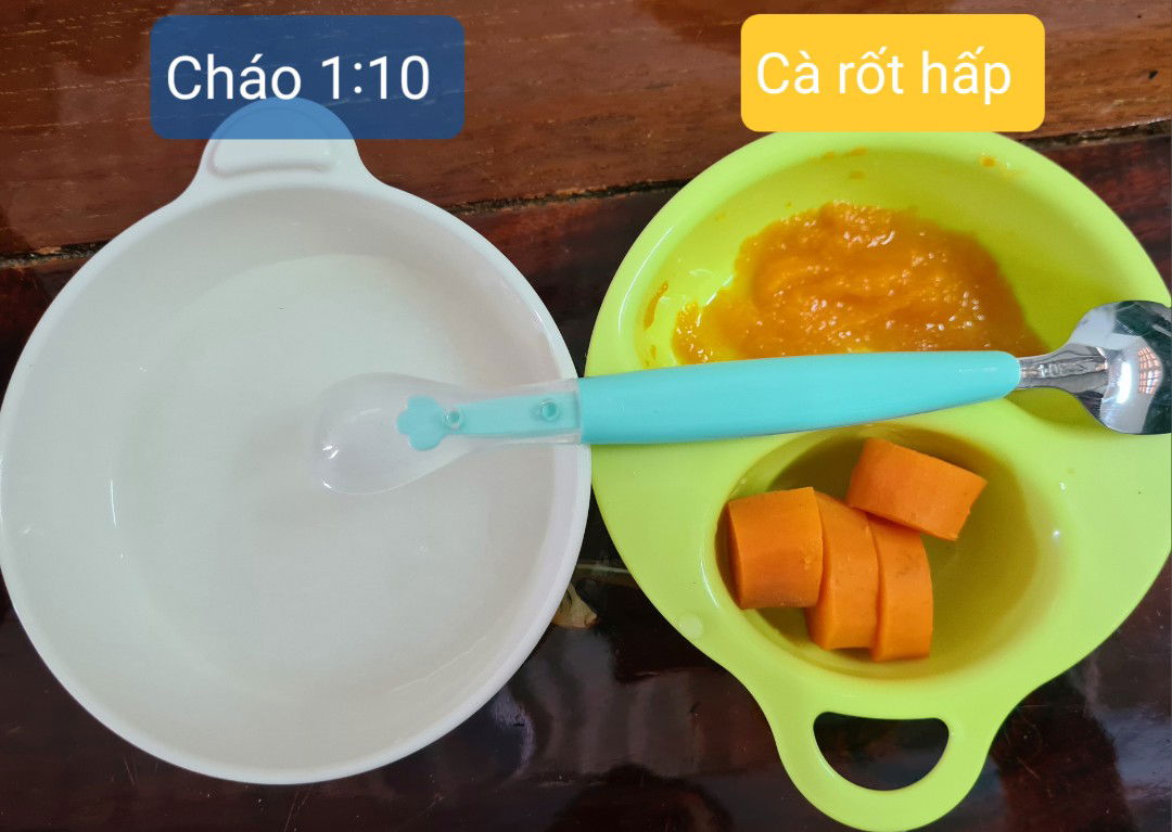 App này có thông tin lượng sữa, ăn dặm theo tháng tuổi không