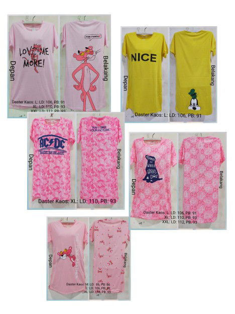 Home Dress bahan kaos (adem & lembut)