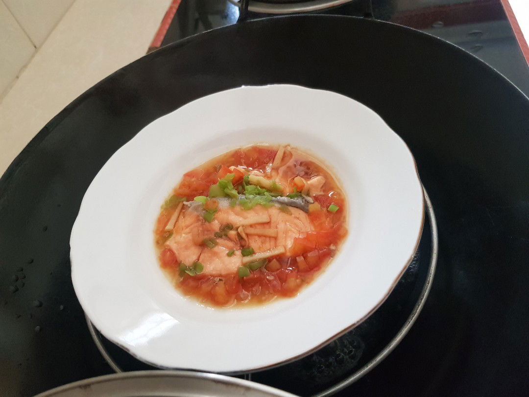 menu mpasi Salmon kukus