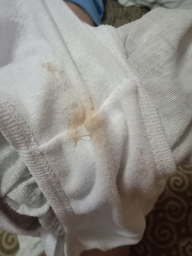 brown discharge with blood