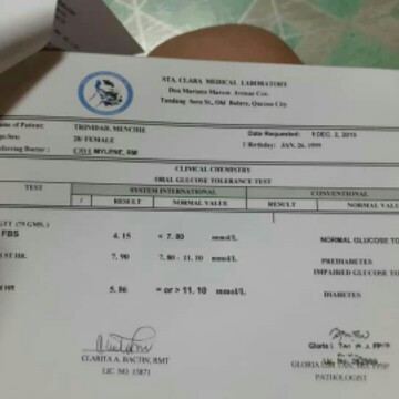 ogtt 75g result