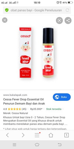 demam anak