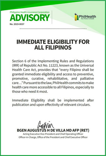 Philhealth New Policy