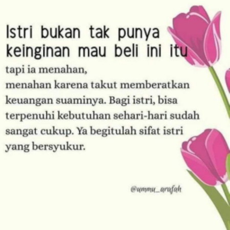 buat para istri yg bersykur
