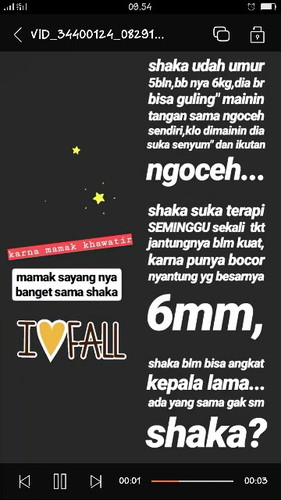 belum bisa angkat kepalanya lama...