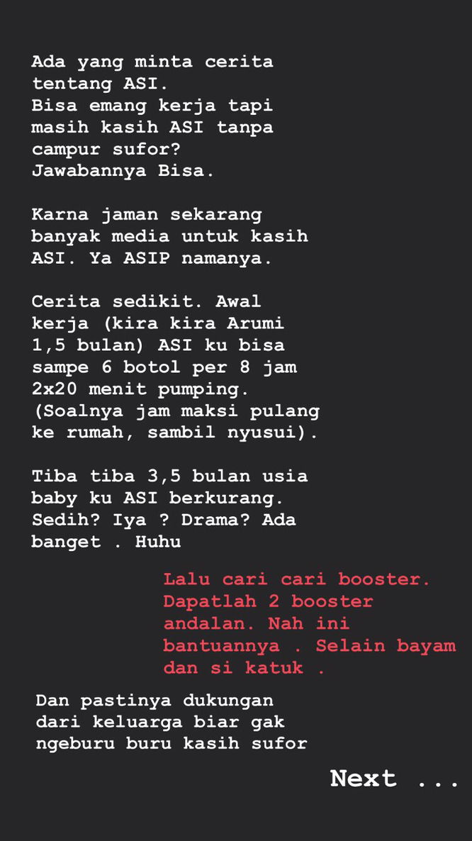 Bangkit setelah ASI surut