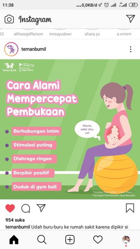 beberapa tips induksi alaminya bunda