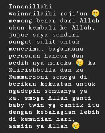 Innanillahi Wainnailaihi roji'un ?