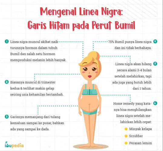 linea nigra pada perut bumil