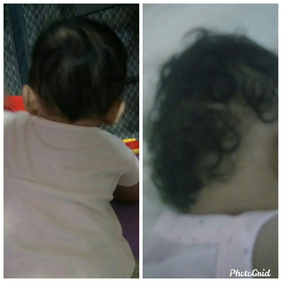 rambut bayi tiba" keriting