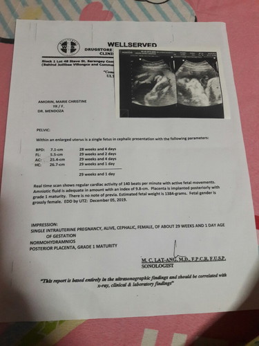 Ultrasound Result