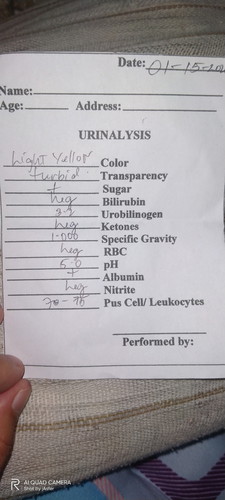 Urine Result 36weeks