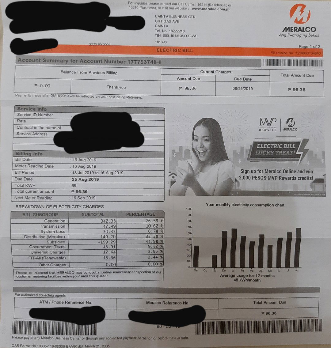 MERALCO BILL