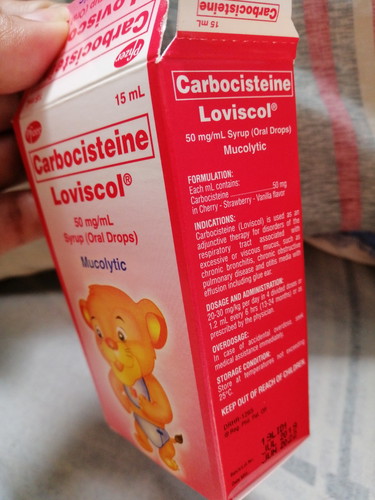 Carbocisteine Loviscol (Mucolytic) For 3mos And a Half Baby