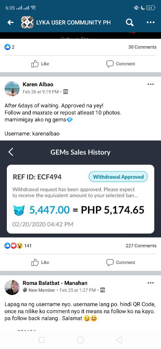 MAGKAPERA THROUGH USING AN APP PERO WALANG NILALABAS NA PERA