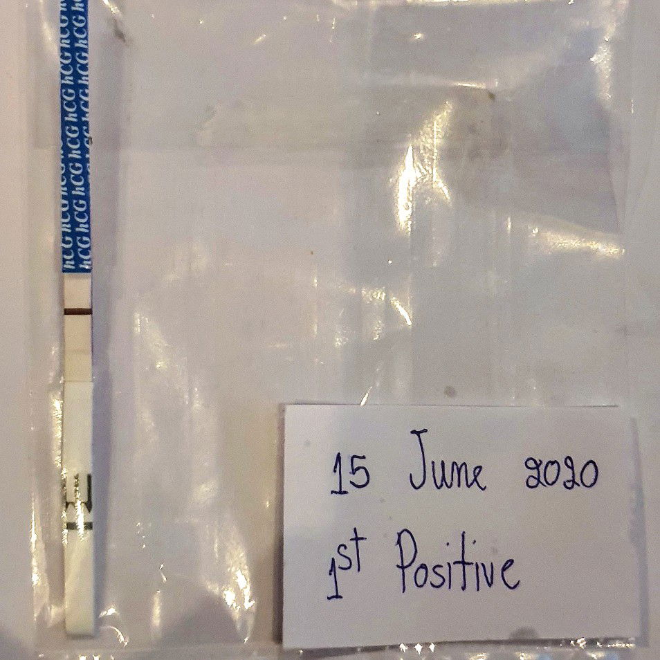 ตรวจฉี่ขึ้น2ขีด เเต่ซาวไม่เจอเเละค่าb-hcgในเลือดต่ำมาก