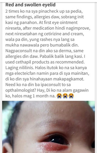 Red and swollen eyelid UPDATE