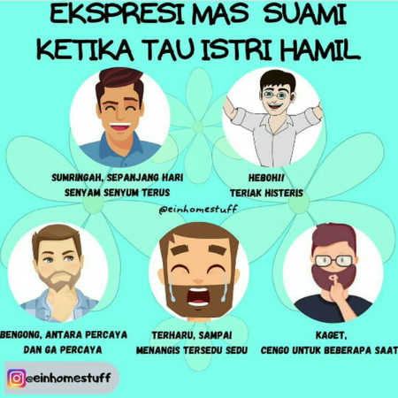 yang mana ekspresi suami bunda??