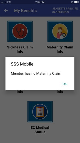 sss maternity claim..