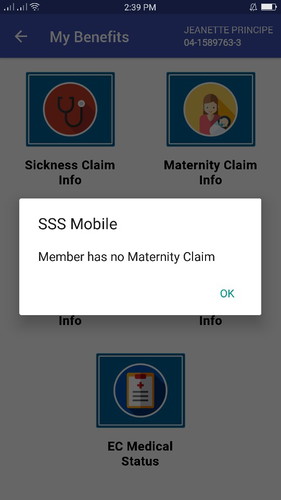 sss maternity claim..