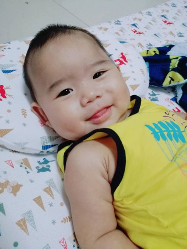ผมเด็กชายภูมิใจครับได้4เดือน19วันแล้วครับ