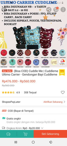 gendongan untuk bayi 5 bulan