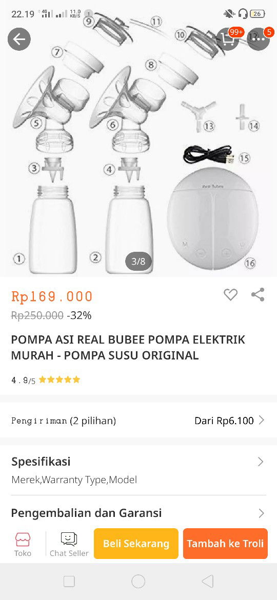 jual pumping elektrik