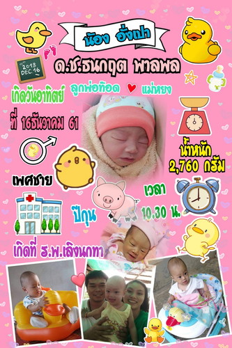 รับทำประวัติลูกน้อย