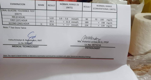 OGTT 75G Results