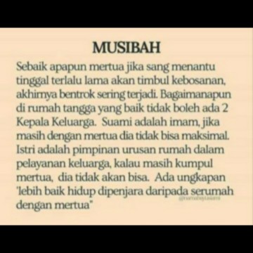 MUSIBAH !!!