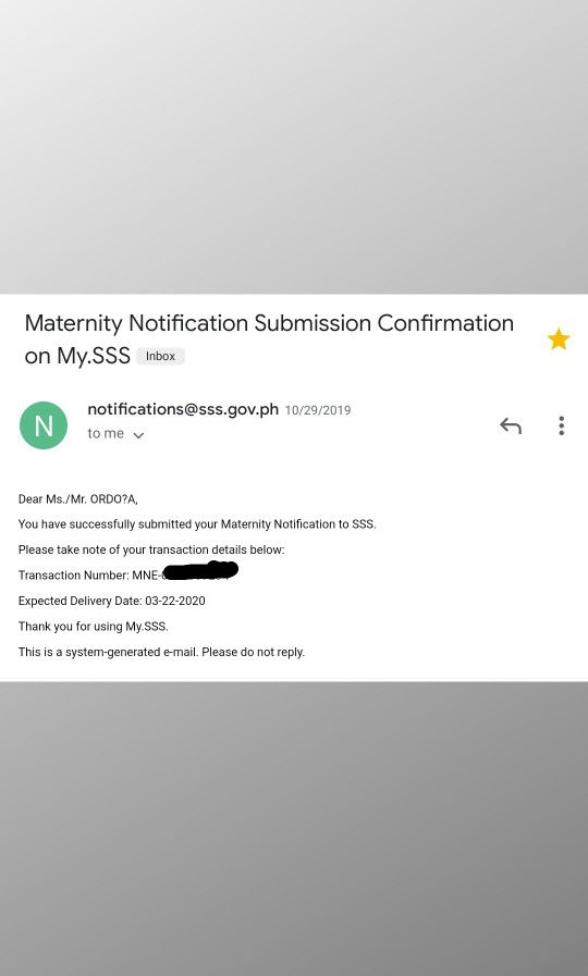 SSS Maternity Benefit