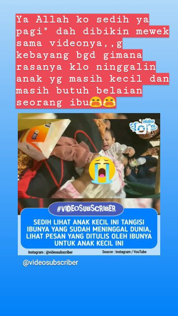 pagi pagi ngeliat berita ini sedih bgd