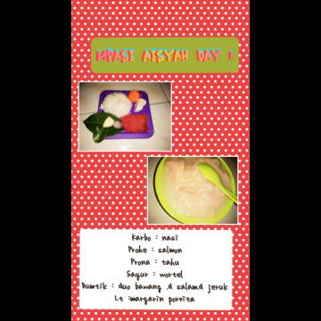 mpasi hari pertama baby aisyah