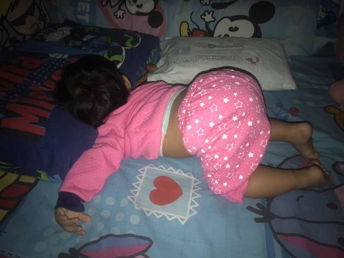 เบบี้ใครนอนท่านี้มั้งค่ะ 555+