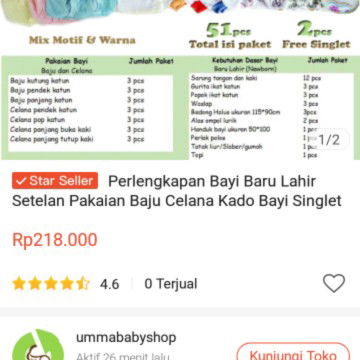 perlengkapan bayi