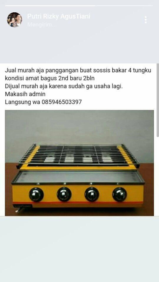 dijual panggangan sosis