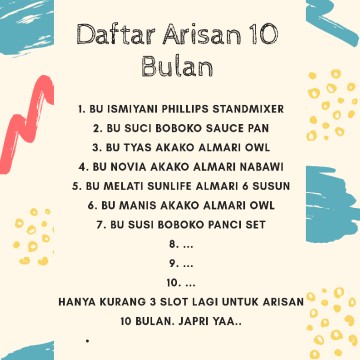 Arisan Perlengkapan Rumah Tangga