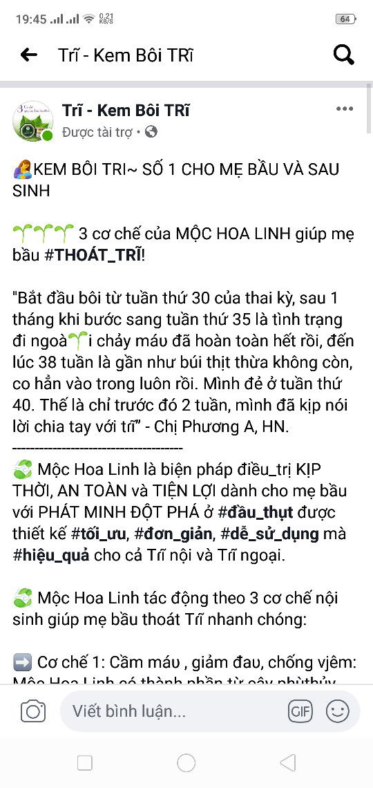 Thuốc trị trĩ an toàn