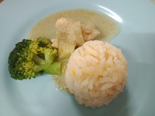 Nasi Tomato & Ayam kurma versi baby 10 bulan