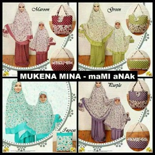 mukena couple anak dan ibu