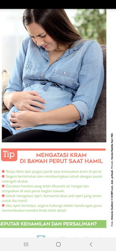 Tips mengatasi keram perut bawah saat hamil