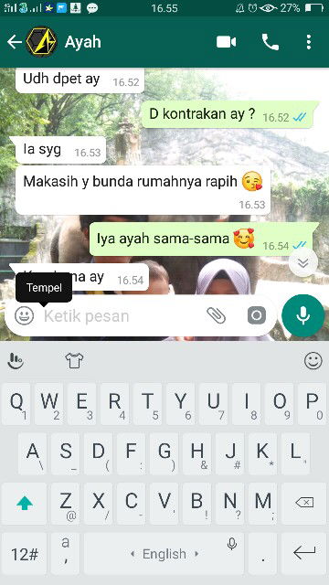 Cuma mau cerita aja.