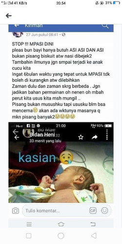 stop MPASI dini bunda