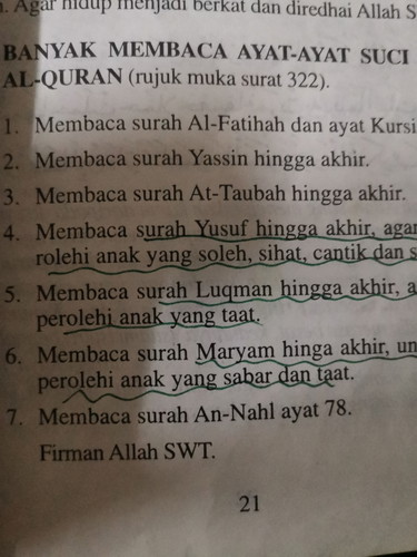 Amalan Ayat Al-Quran