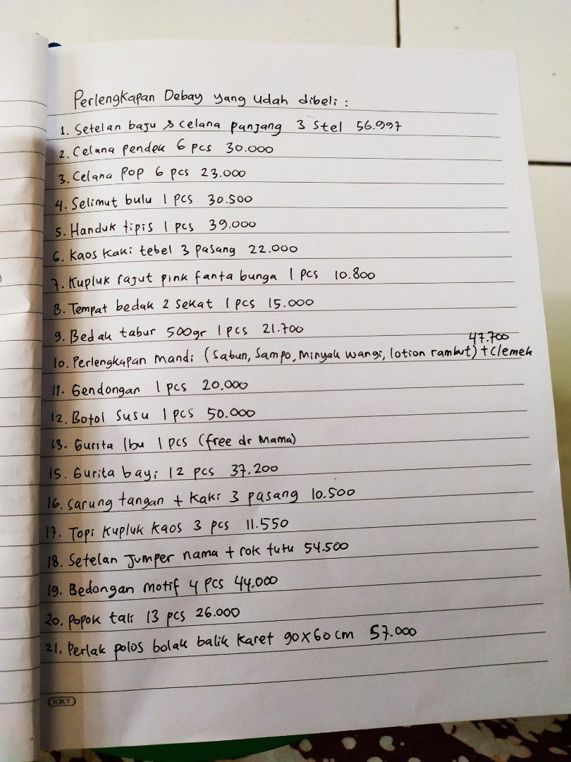 perlengkapan new born