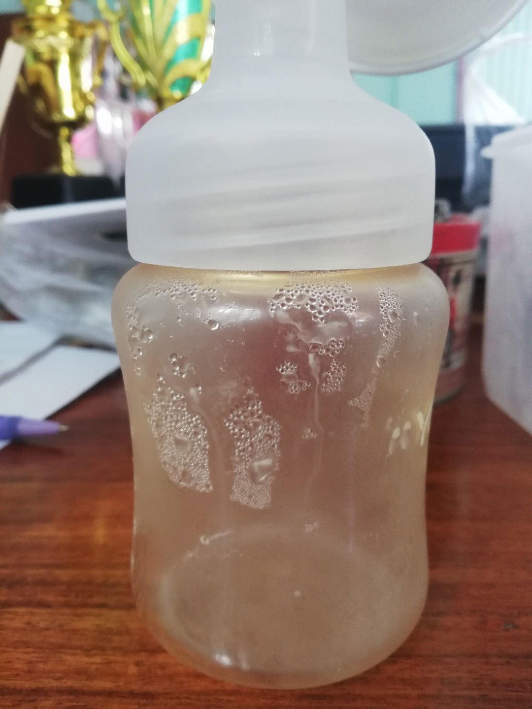 ขวดปั๊มนม มีไอน้ำ เป็นอะไรไหมคะ