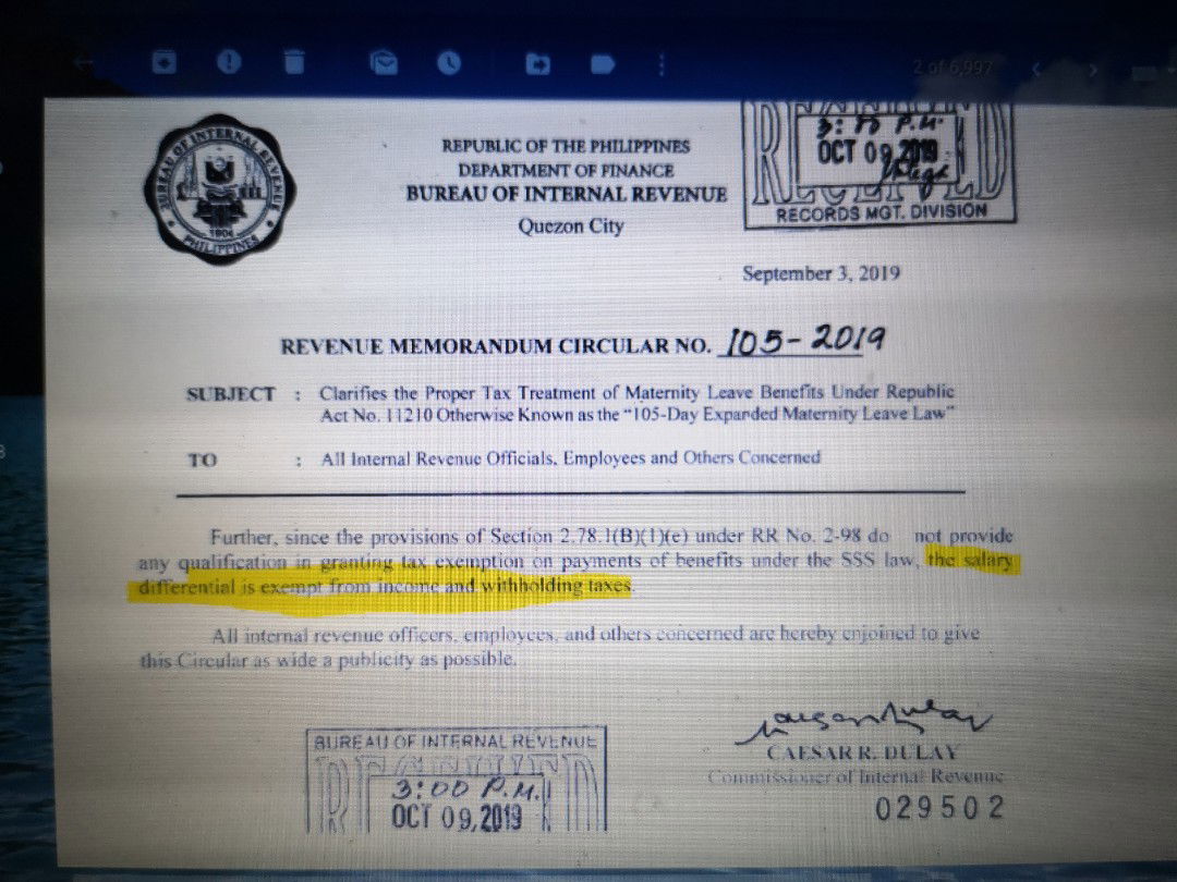 Salary differential is tax-free!